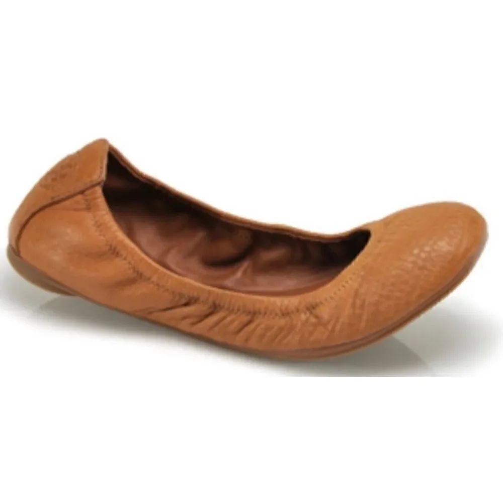 Tory Burch Eddie Ballet Flat in Royal tan Size 6.5
